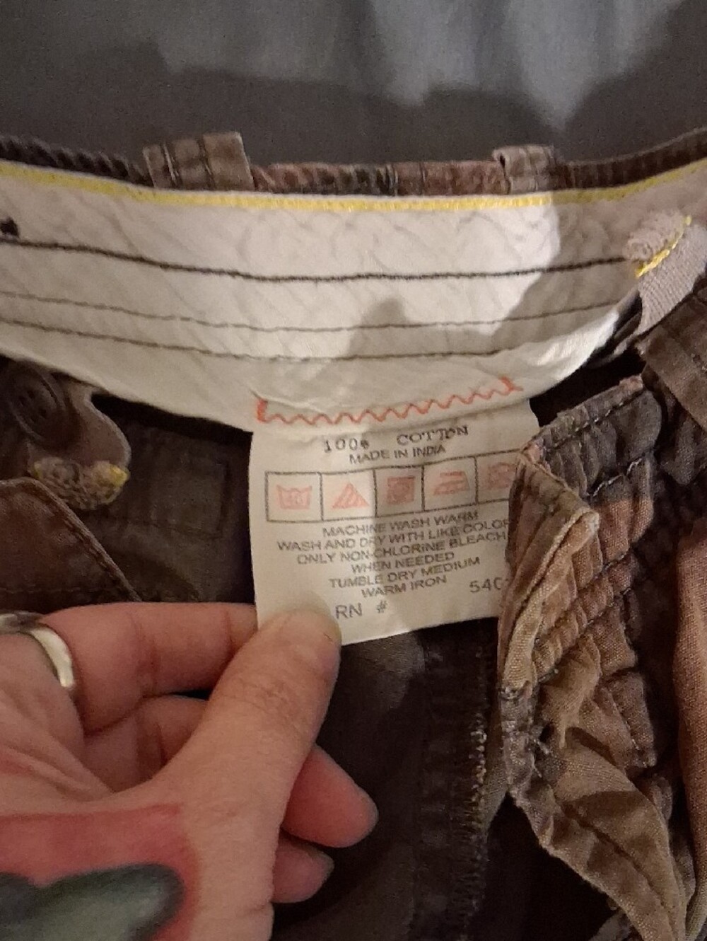 GAP Men's Camouflage Cargo Pants - Brown/Green Camo - Picture 3 of 5